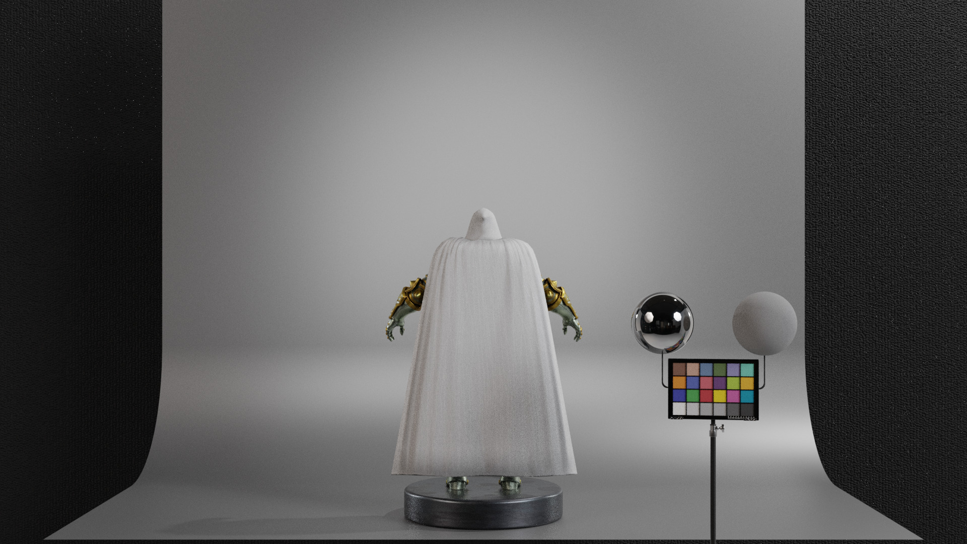 God Emperor Doom Low-poly 3D model_5