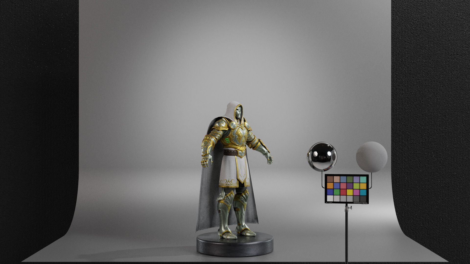 God Emperor Doom Low-poly 3D model_2