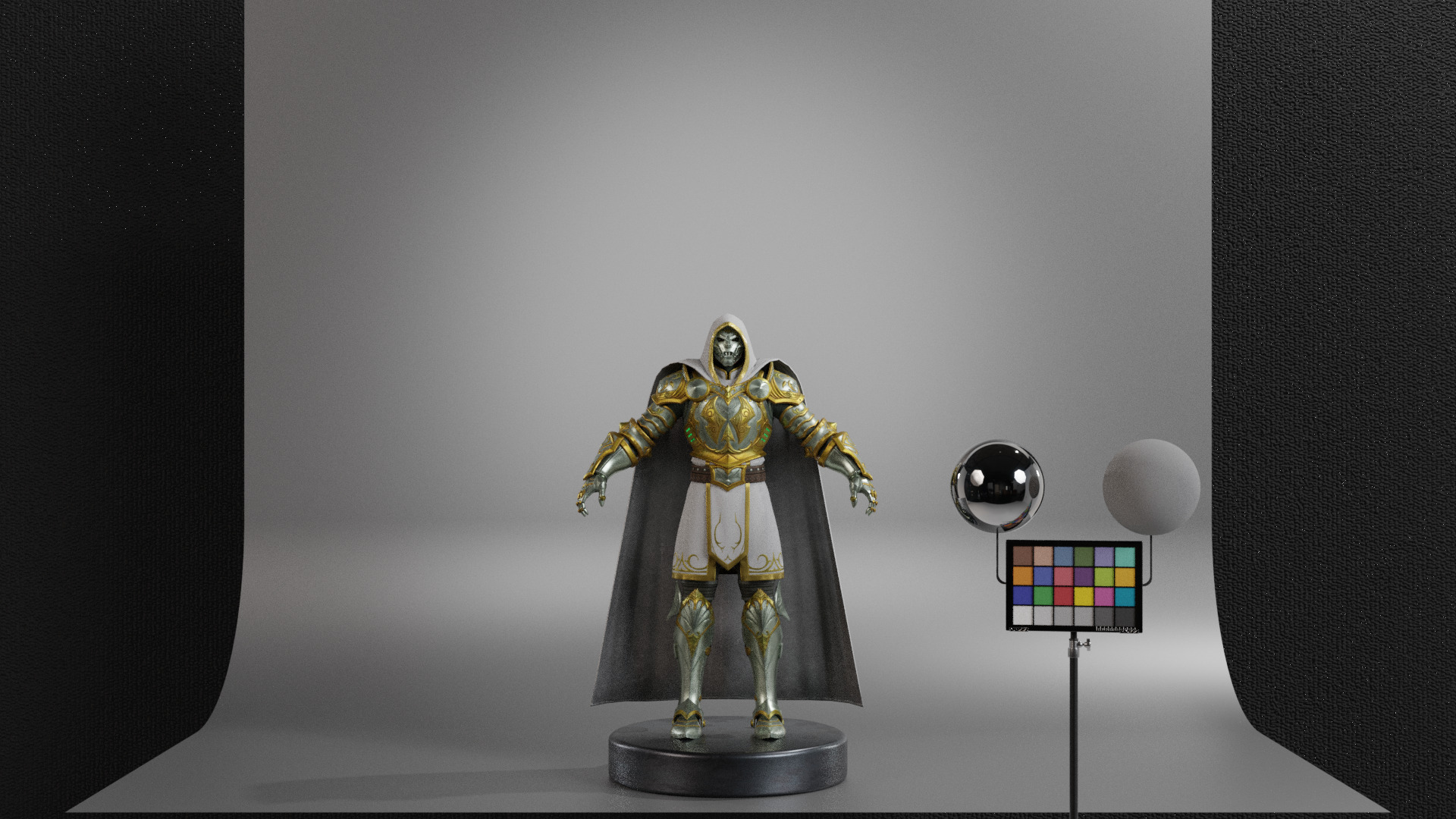 God Emperor Doom Low-poly 3D model_1