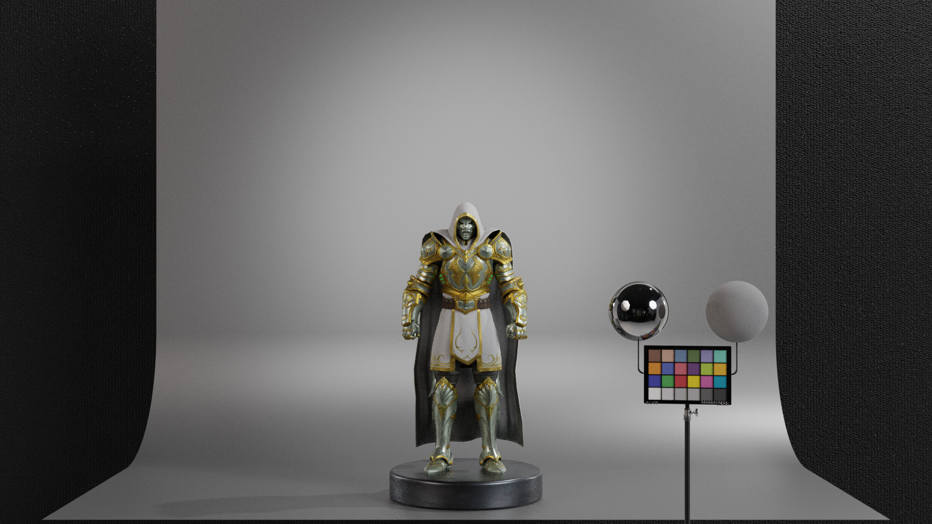God Emperor Doom Low-poly 3D model_9
