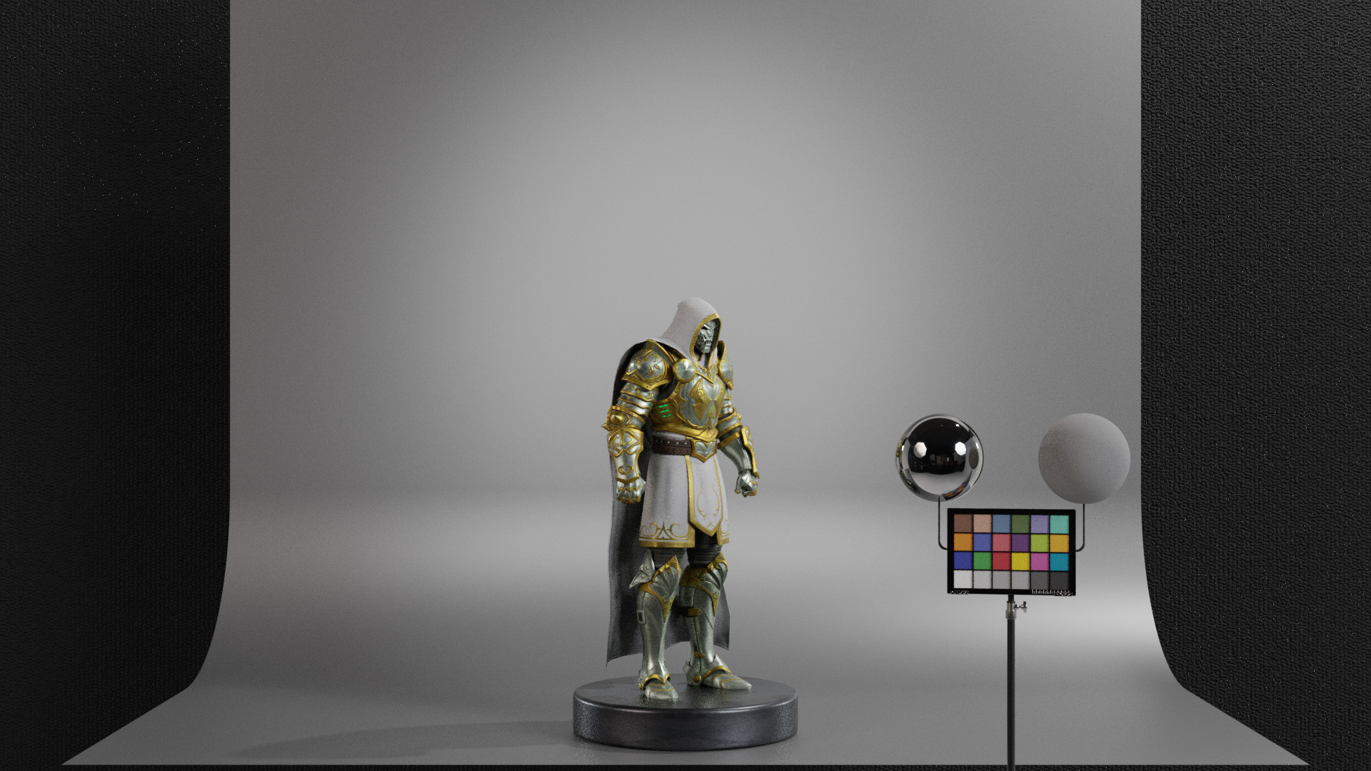 God Emperor Doom Low-poly 3D model_10