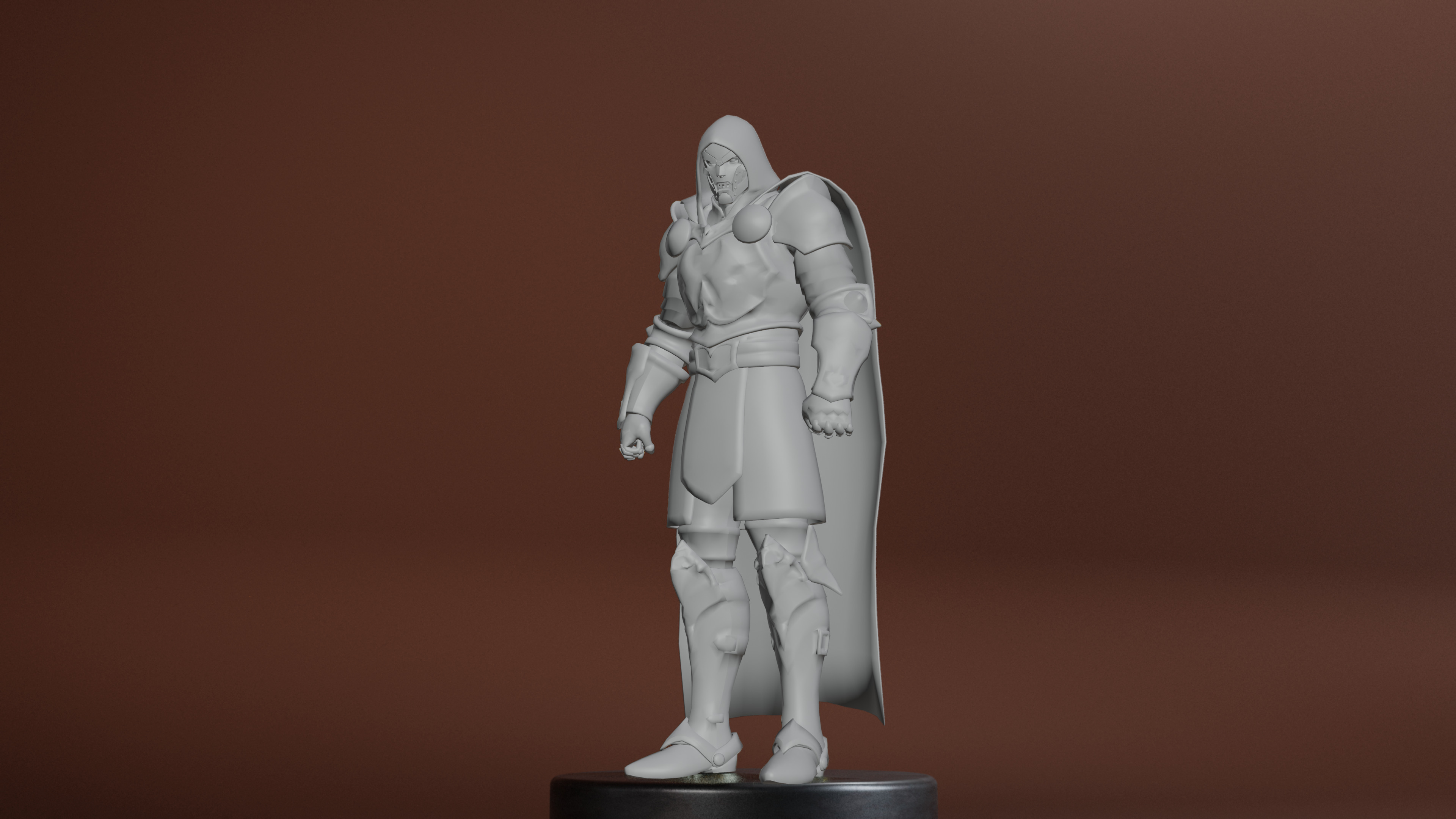 God Emperor Doom Low-poly 3D model_18