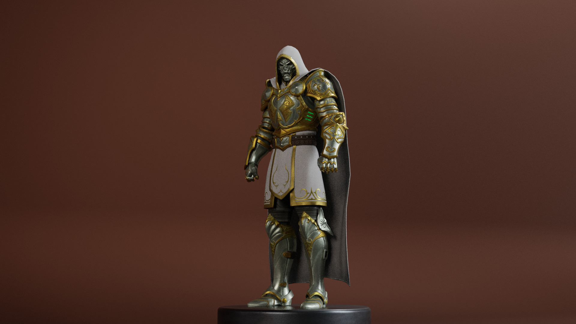 God Emperor Doom Low-poly 3D model_17