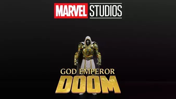 God Emperor Doom Low-poly 3D model