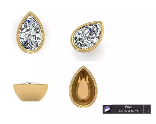  Simple Diamond  Pendant ready STL model for print