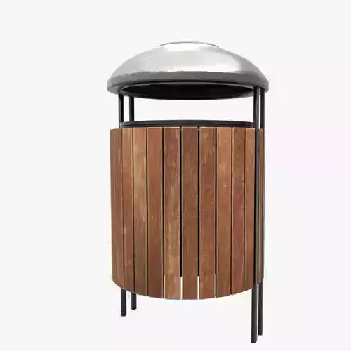 Modern Timber Street bin Vol 04 Game Ready PBR Low-poly 3Dmodel