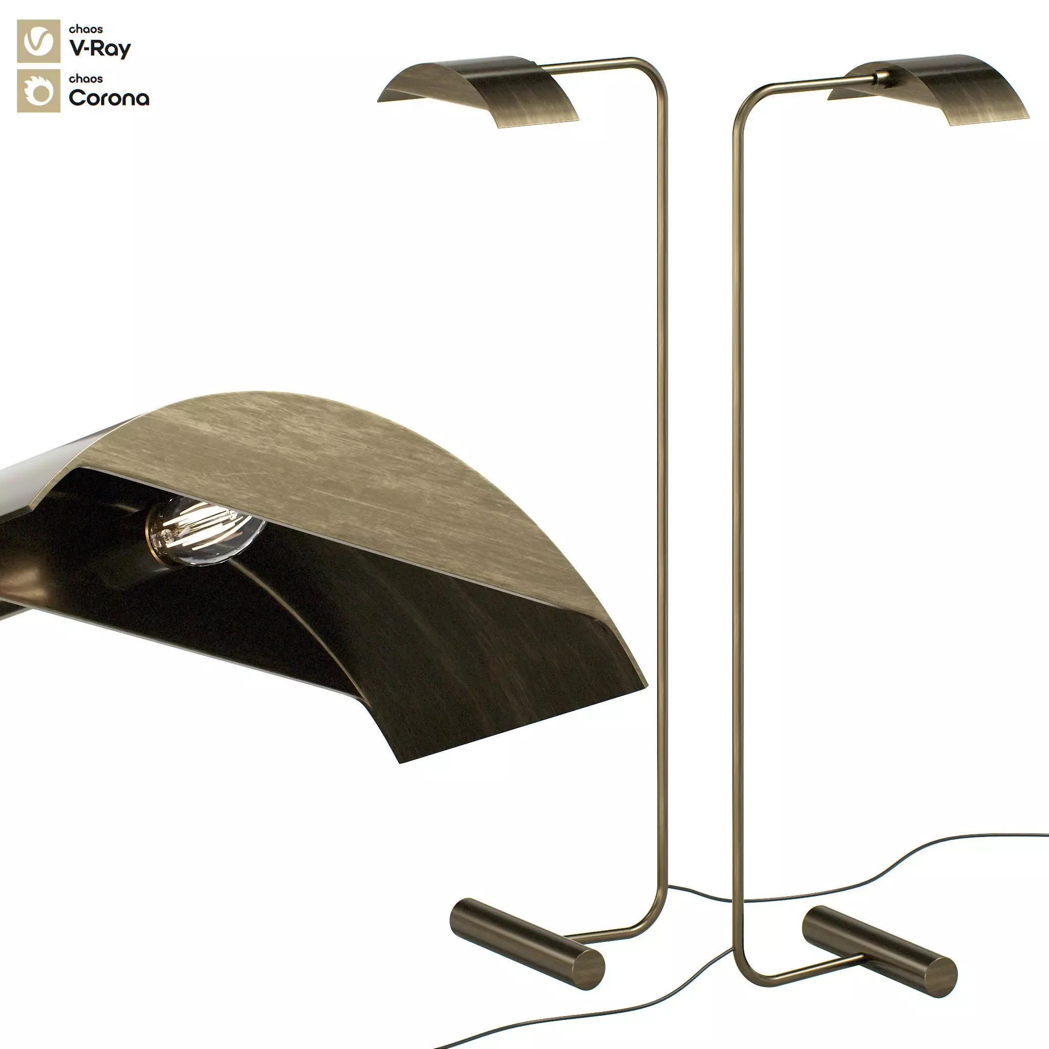 Floor Lamp Laigre CL4 3D model_0