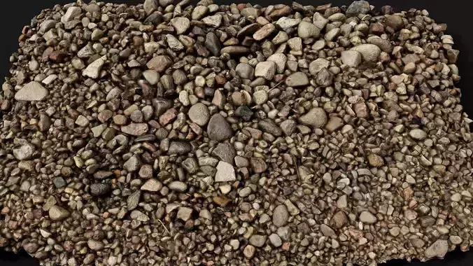 stones gravel border patch part3 photogrammetry