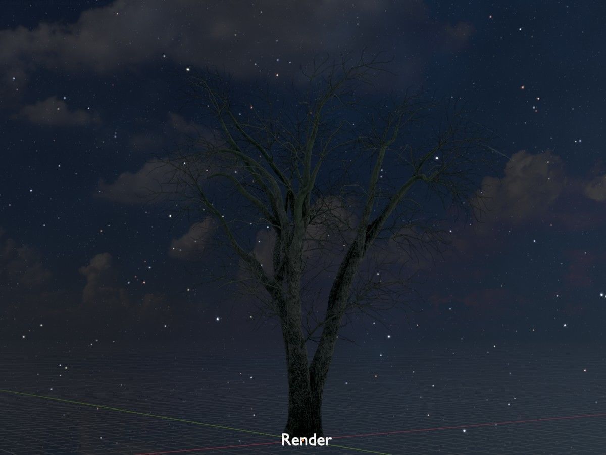 Japanese pagoda tree winter package 3D Model Collection_52