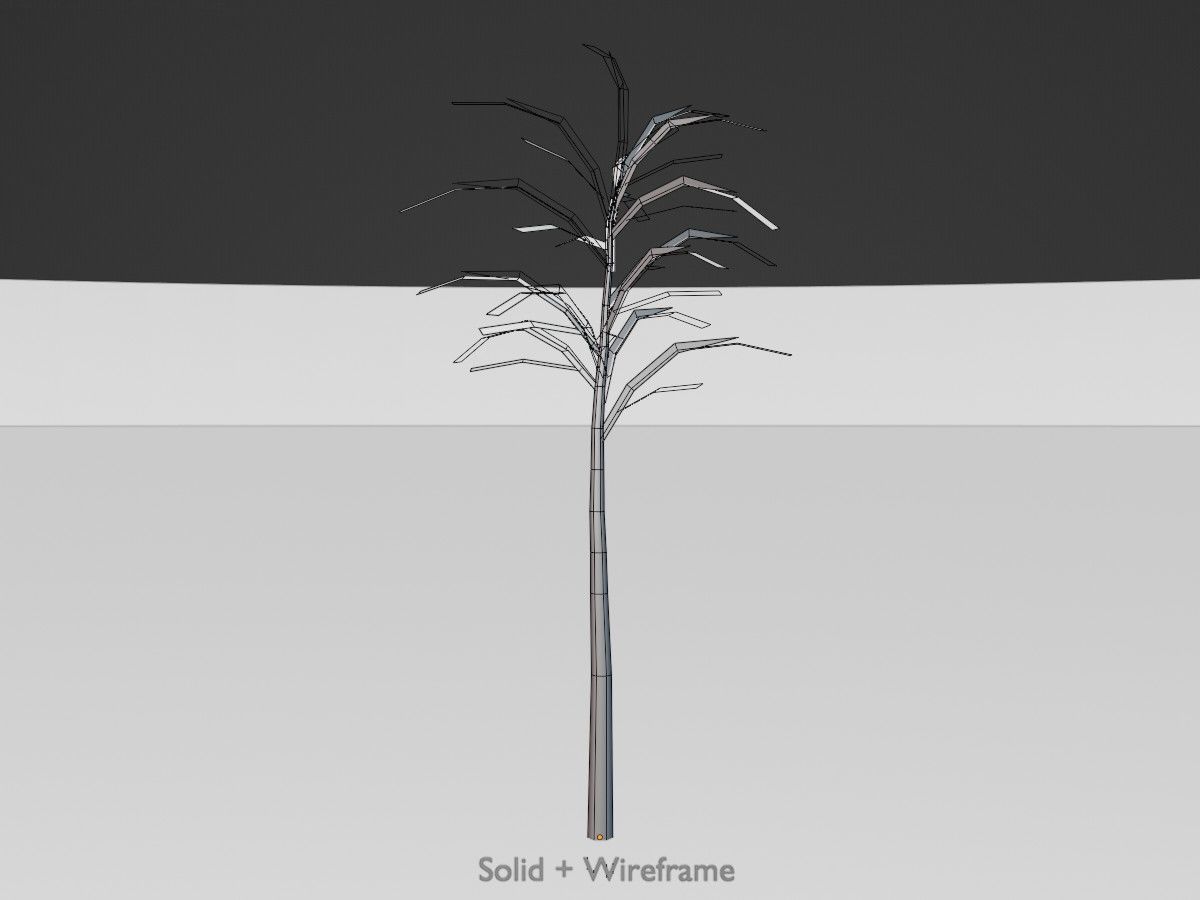 Japanese pagoda tree winter package 3D Model Collection_122