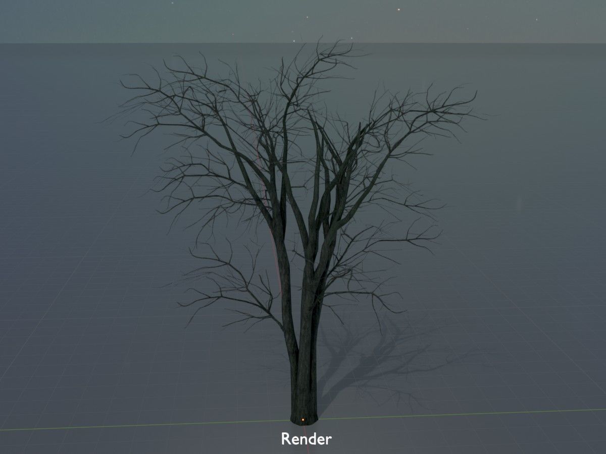 Japanese pagoda tree winter package 3D Model Collection_68