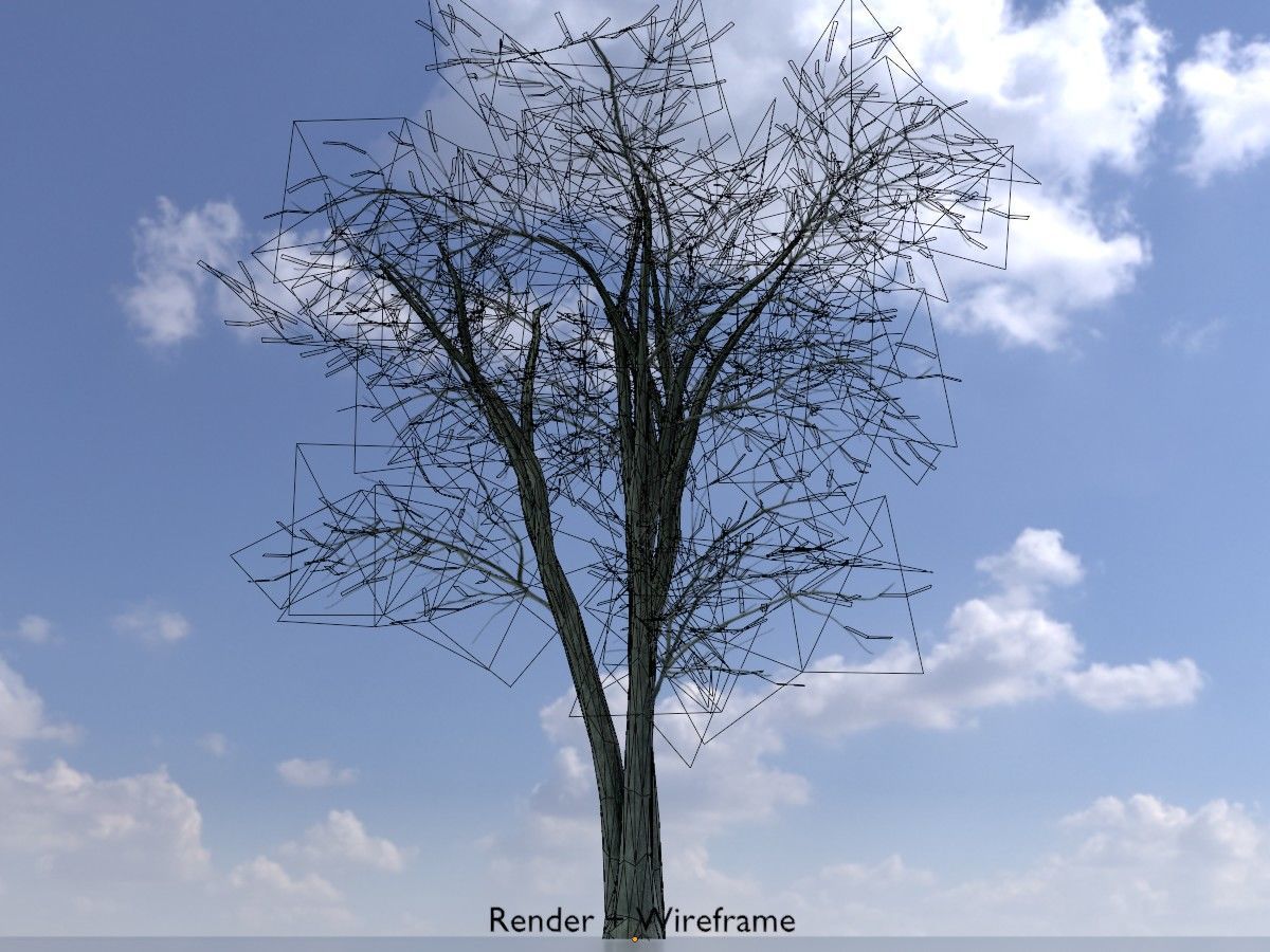 Japanese pagoda tree winter package 3D Model Collection_58