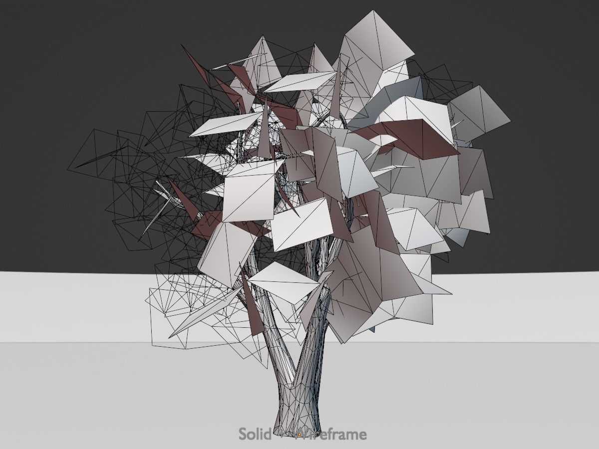 Japanese pagoda tree winter package 3D Model Collection_41