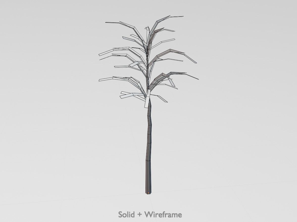 Japanese pagoda tree winter package 3D Model Collection_124