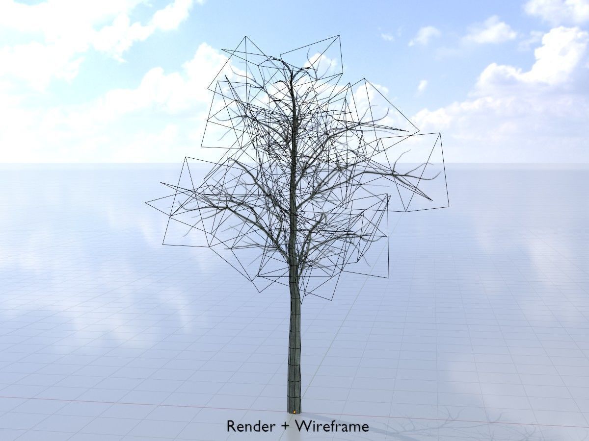 Japanese pagoda tree winter package 3D Model Collection_77