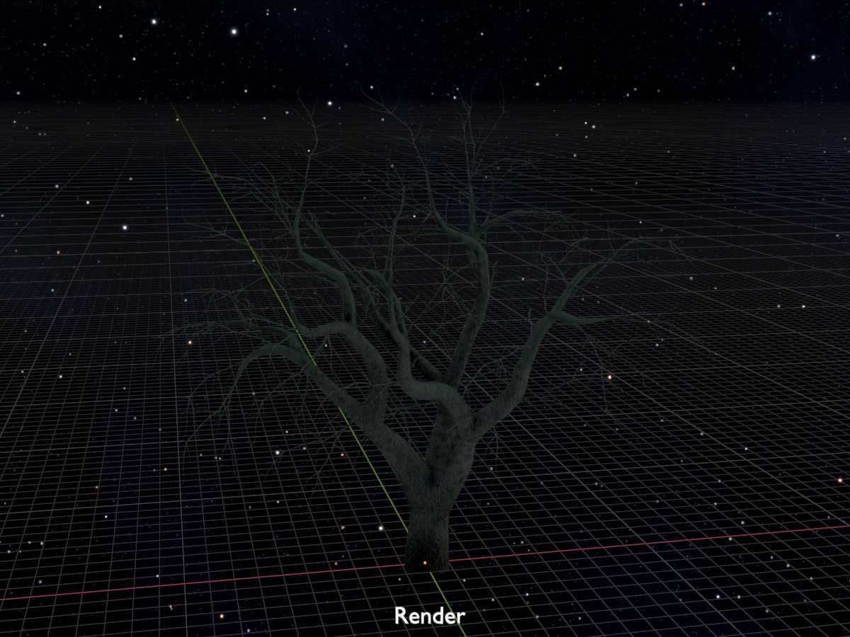 Japanese pagoda tree winter package 3D Model Collection_29