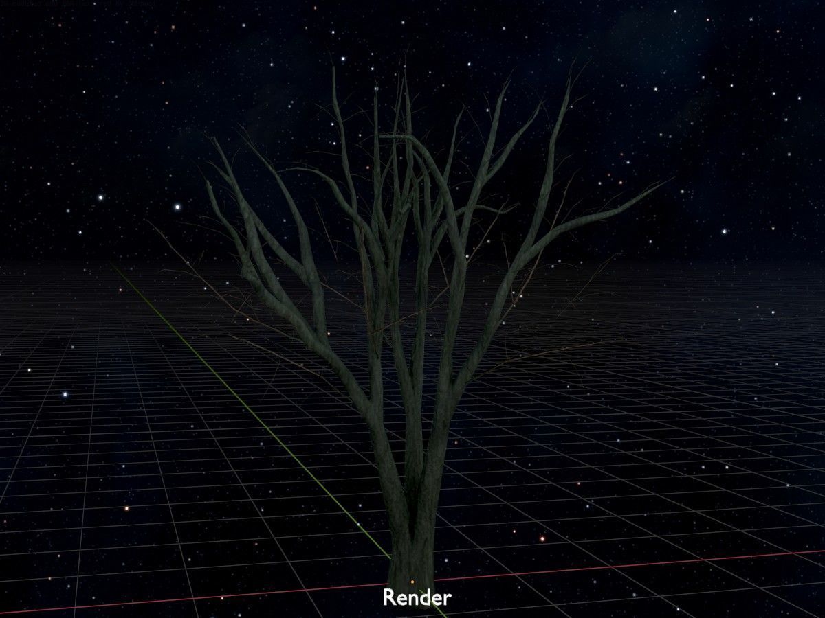 Japanese pagoda tree winter package 3D Model Collection_109