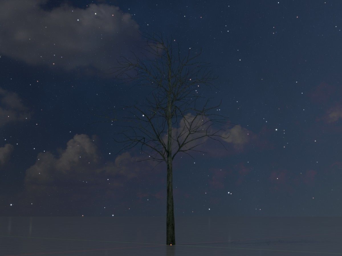 Japanese pagoda tree winter package 3D Model Collection_76