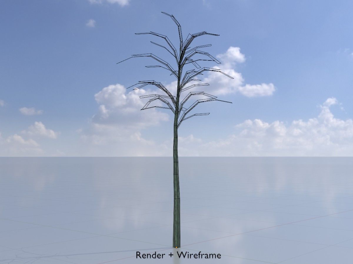 Japanese pagoda tree winter package 3D Model Collection_118
