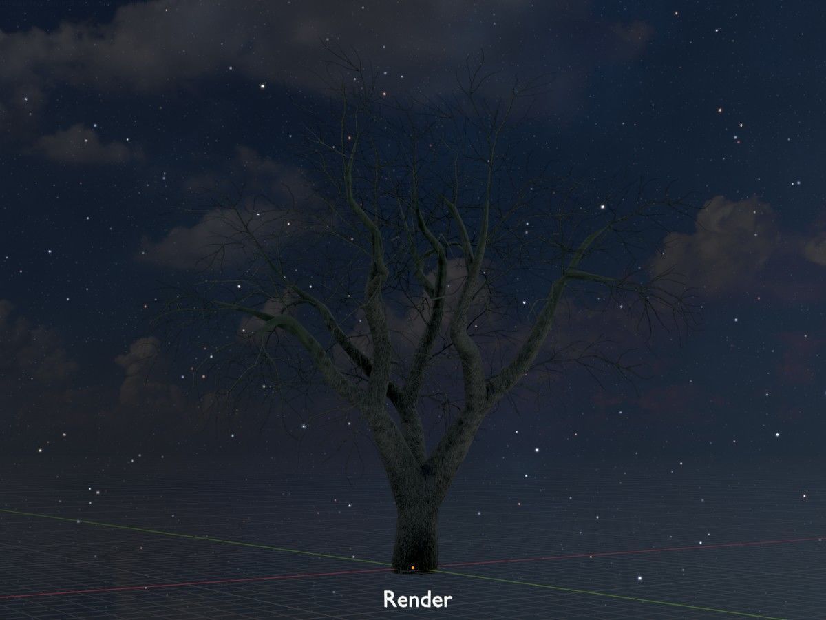 Japanese pagoda tree winter package 3D Model Collection_32