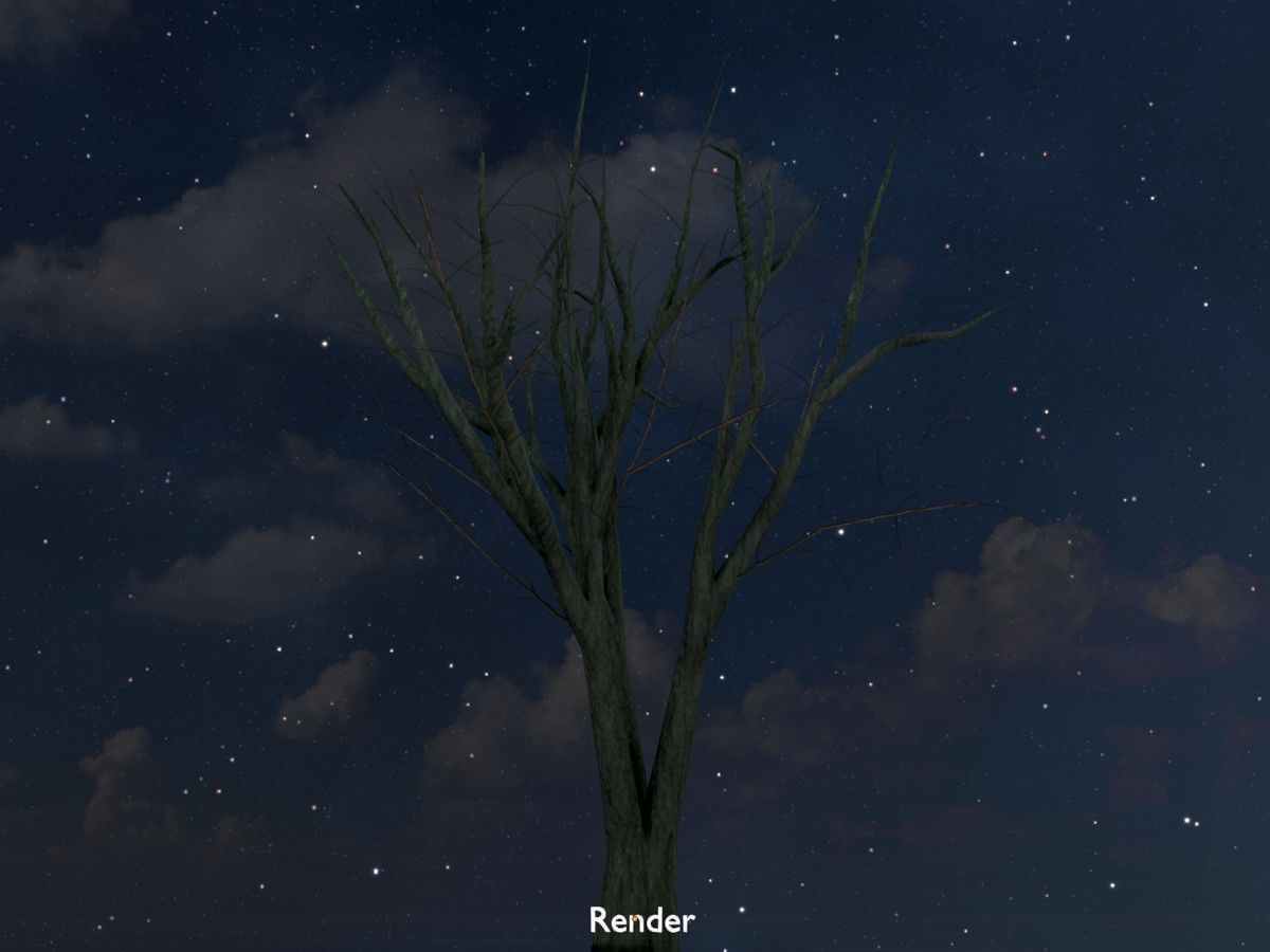 Japanese pagoda tree winter package 3D Model Collection_112