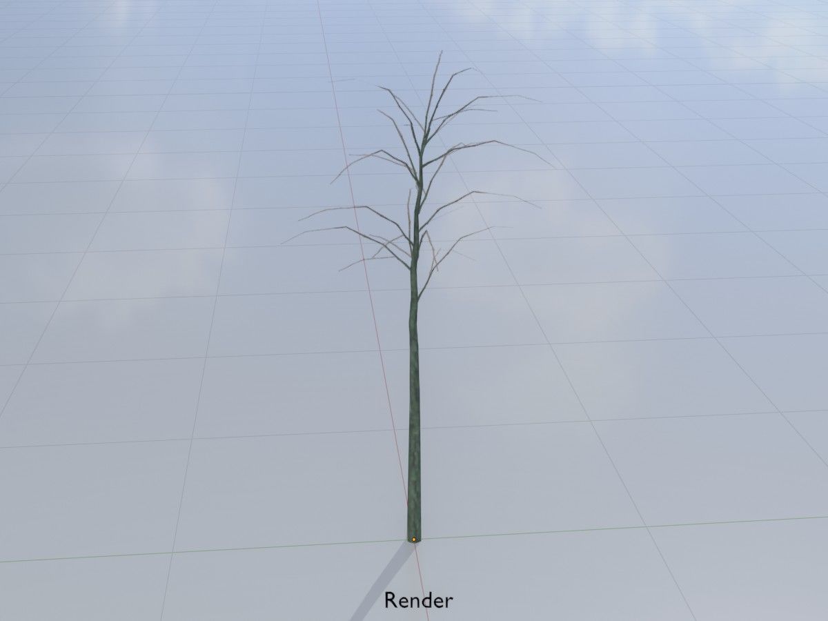 Japanese pagoda tree winter package 3D Model Collection_126