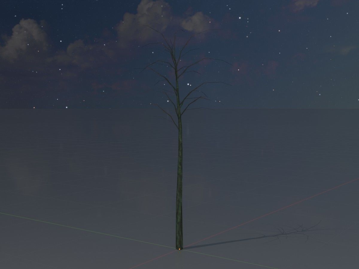 Japanese pagoda tree winter package 3D Model Collection_116