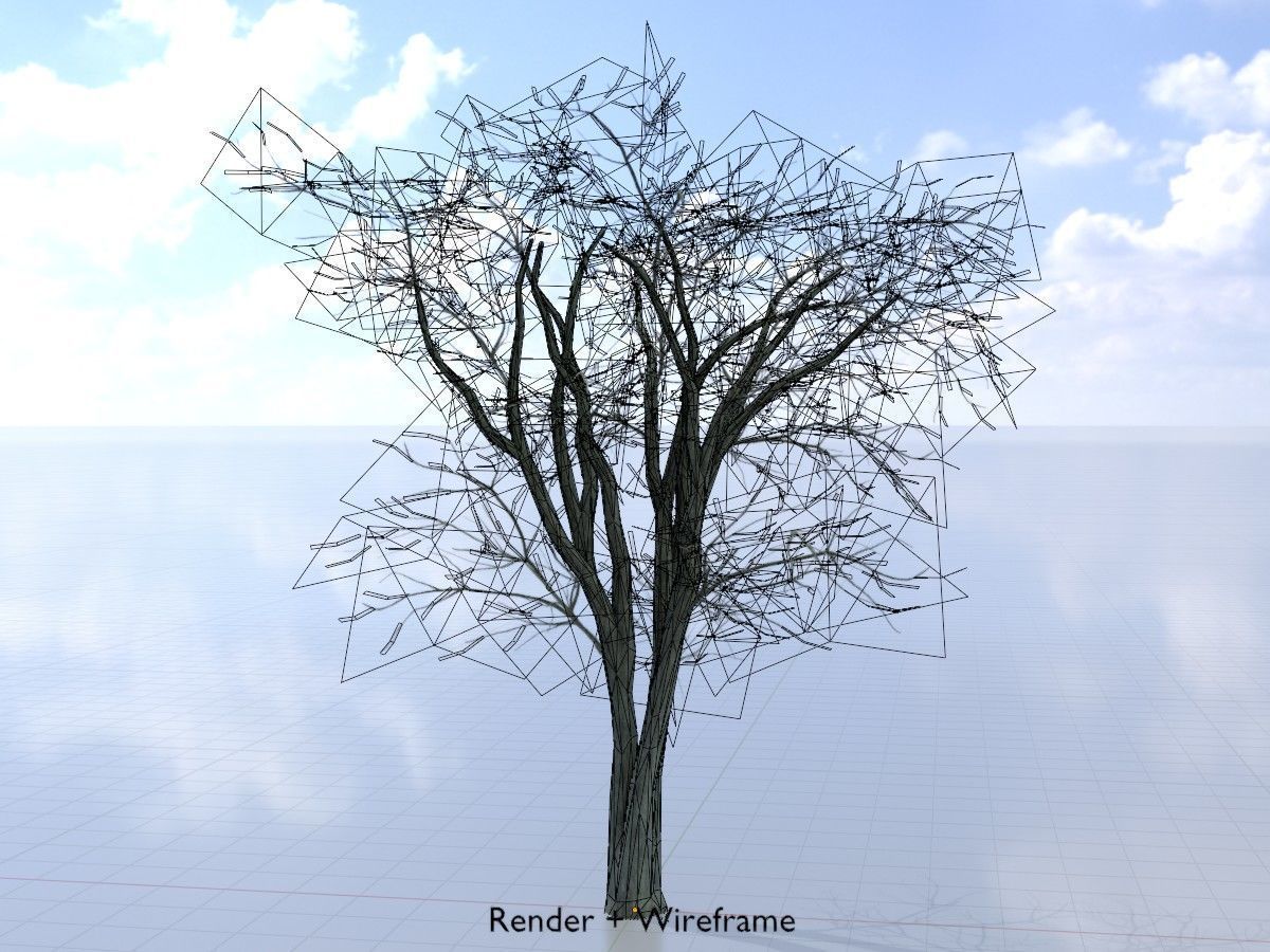 Japanese pagoda tree winter package 3D Model Collection_57