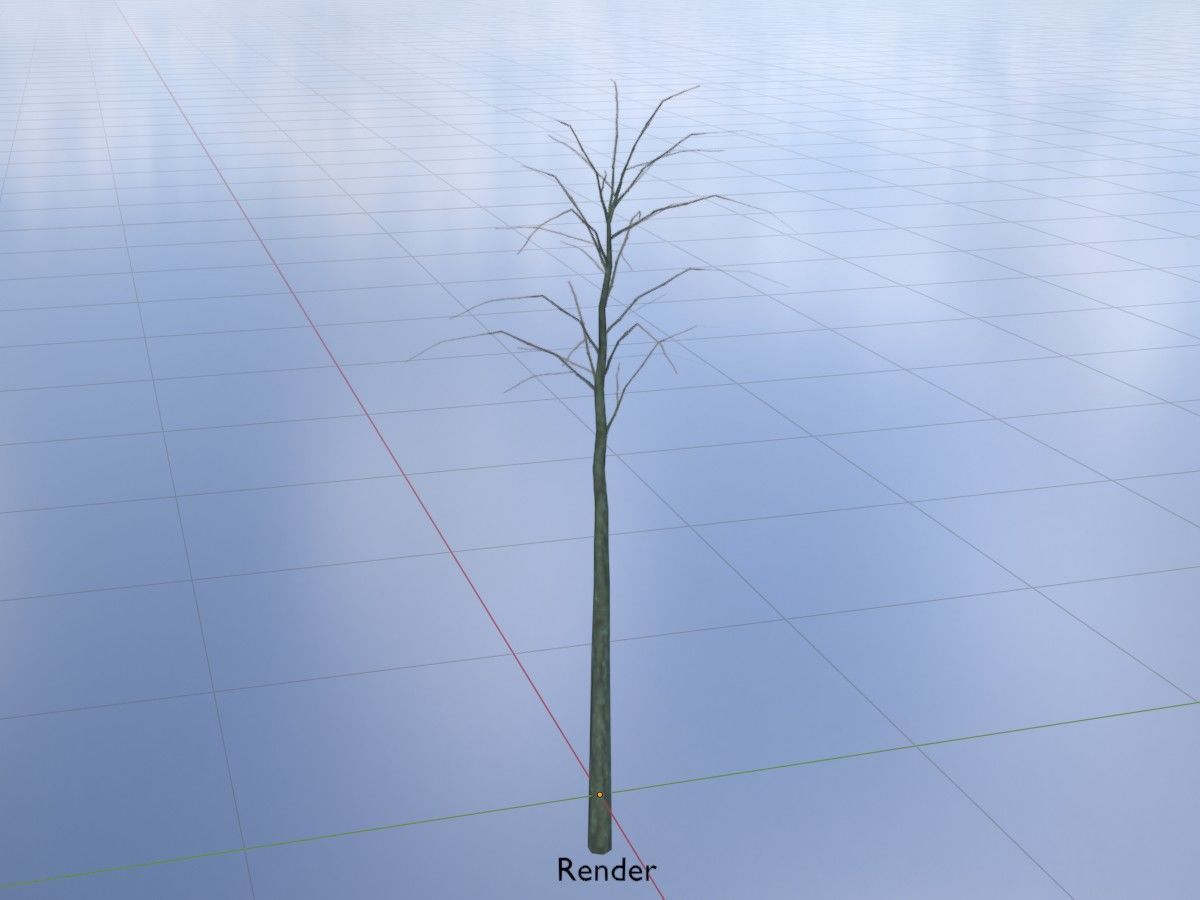 Japanese pagoda tree winter package 3D Model Collection_130