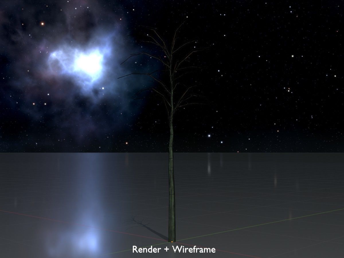 Japanese pagoda tree winter package 3D Model Collection_119