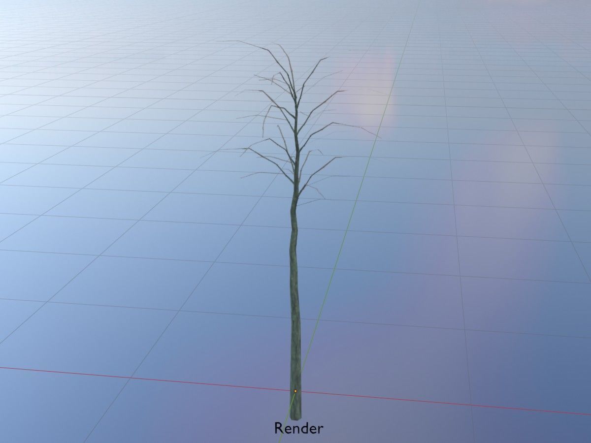 Japanese pagoda tree winter package 3D Model Collection_131