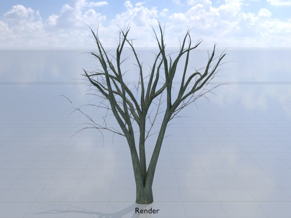 Japanese pagoda tree winter package 3D Model Collection_106