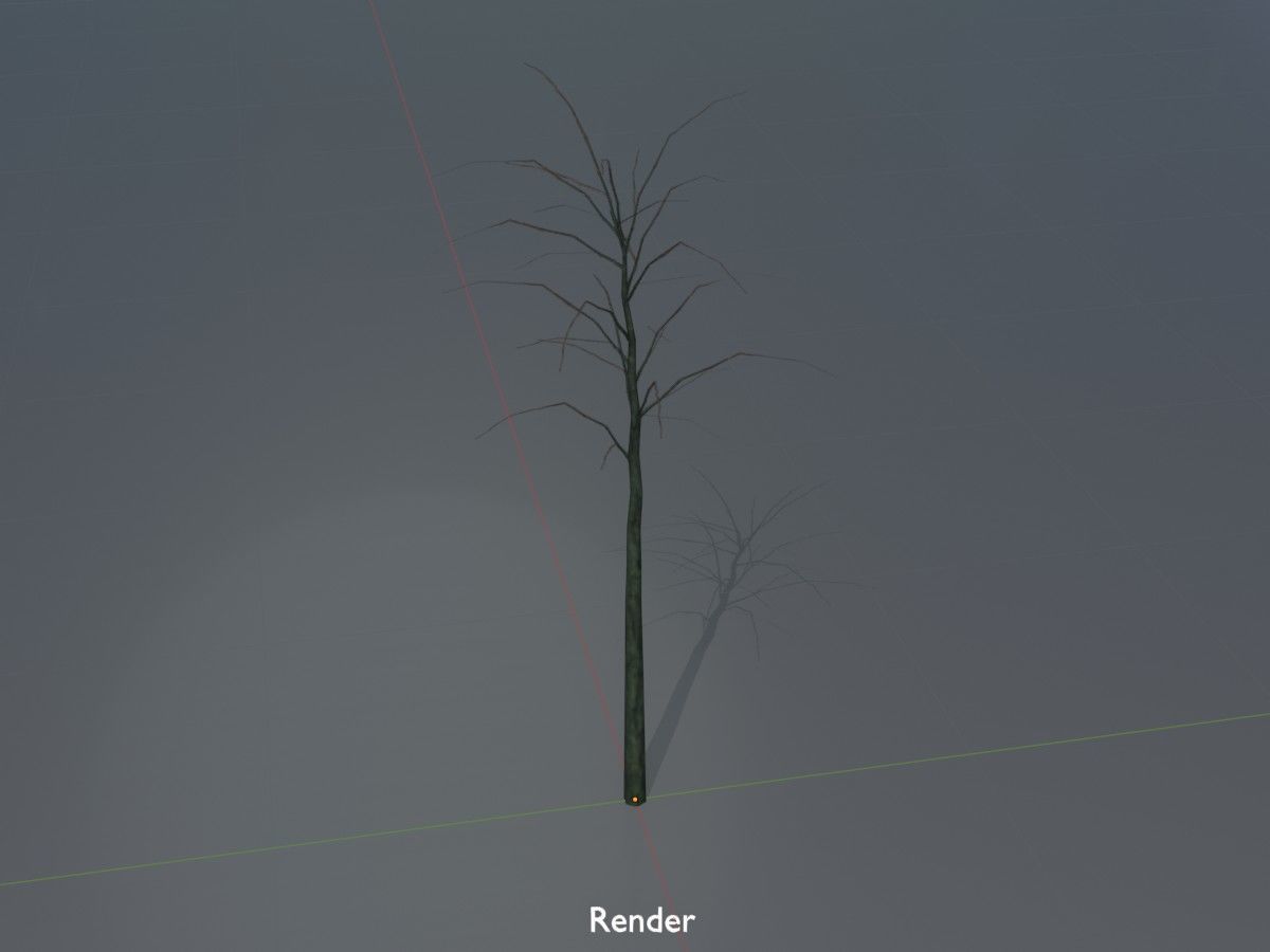 Japanese pagoda tree winter package 3D Model Collection_128