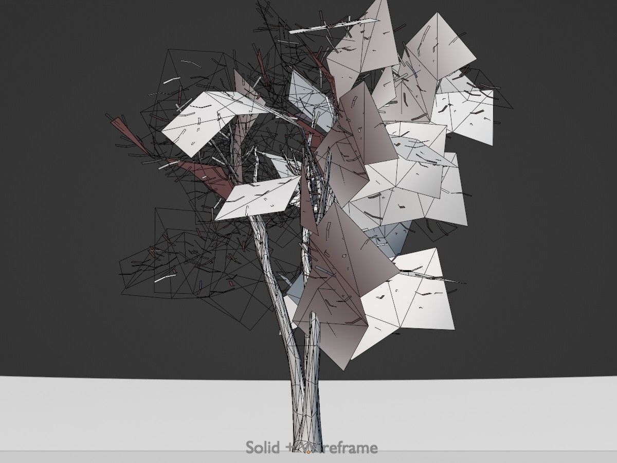 Japanese pagoda tree winter package 3D Model Collection_62