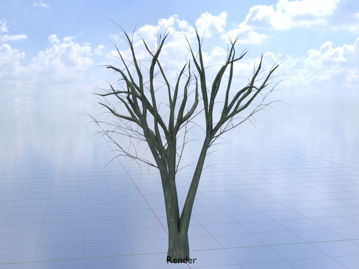 Japanese pagoda tree winter package 3D Model Collection_110