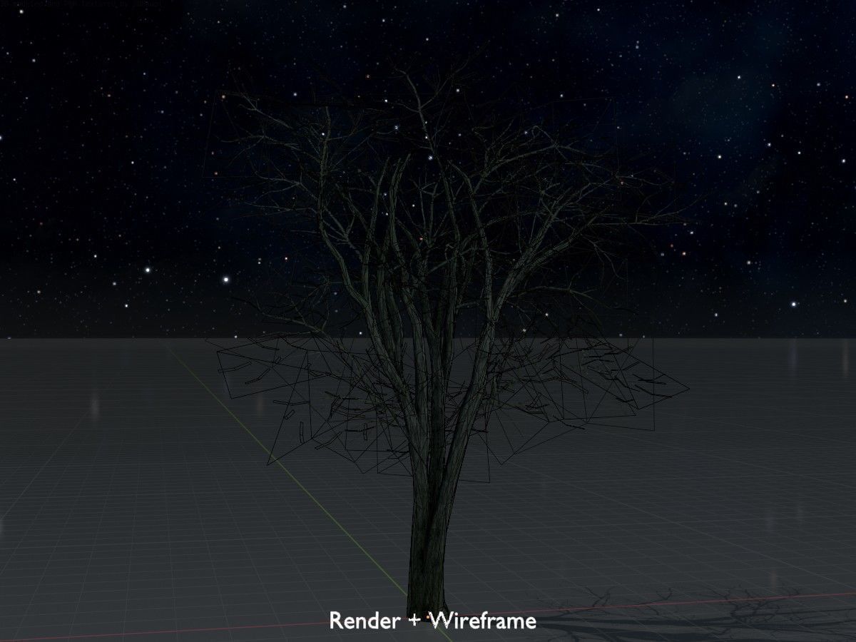 Japanese pagoda tree winter package 3D Model Collection_60