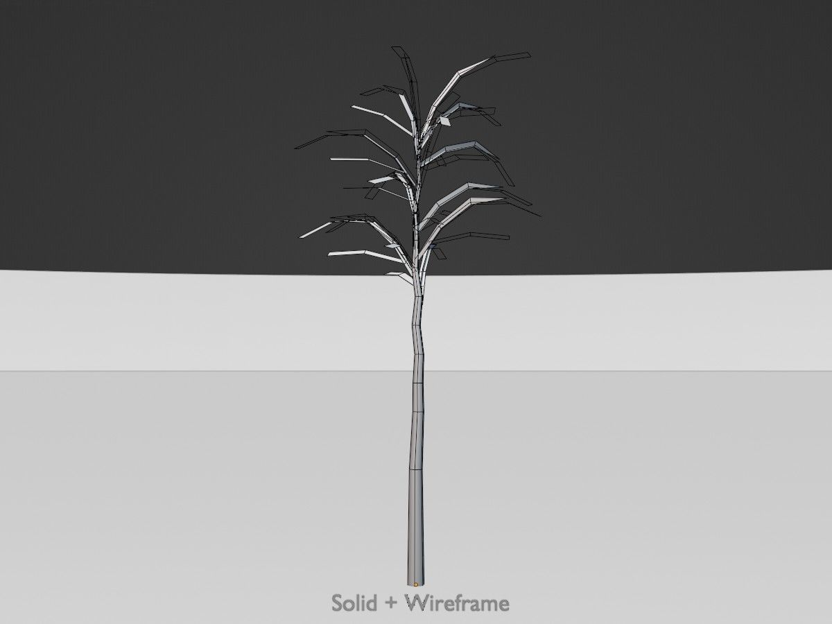 Japanese pagoda tree winter package 3D Model Collection_121