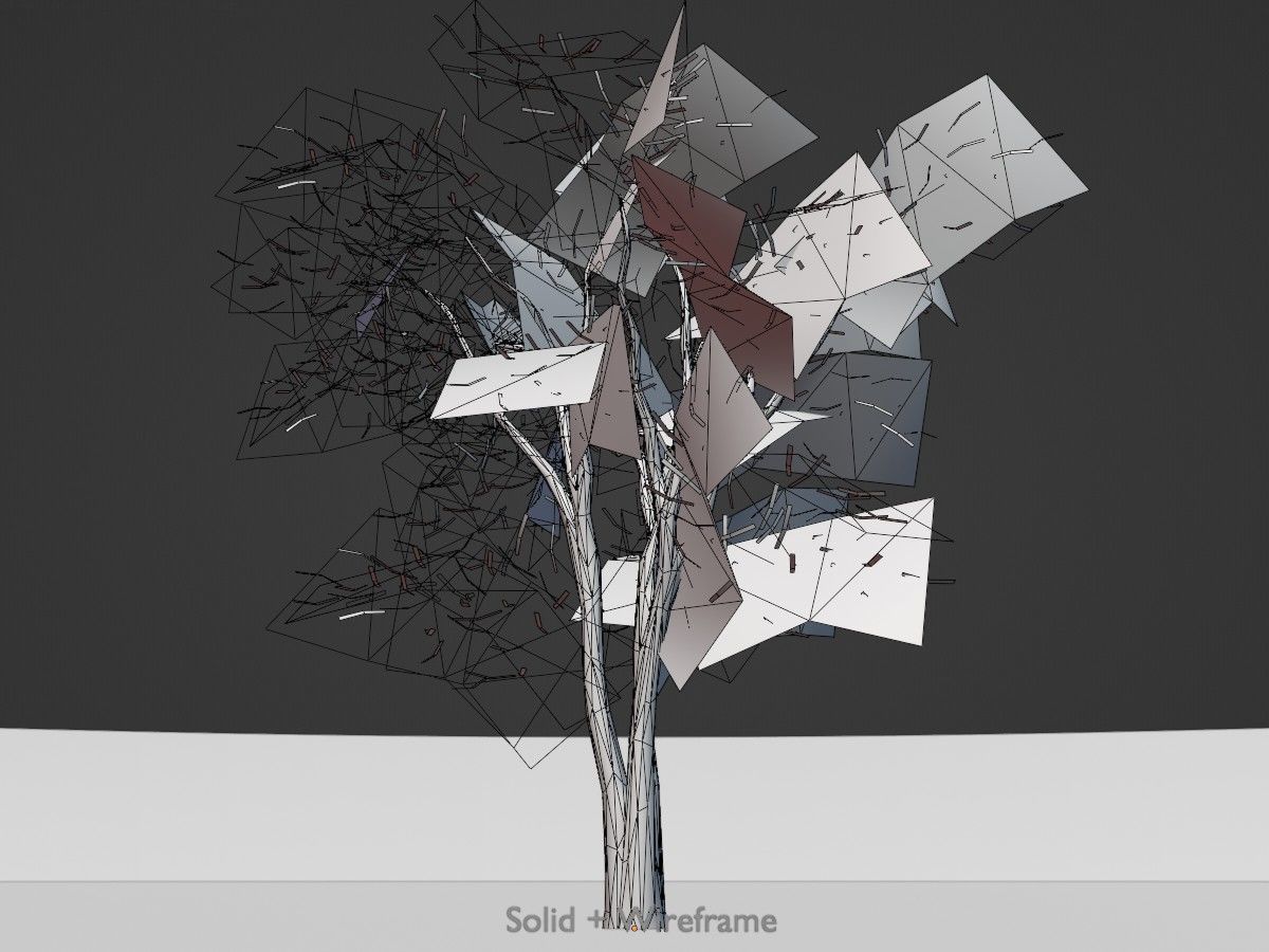 Japanese pagoda tree winter package 3D Model Collection_63