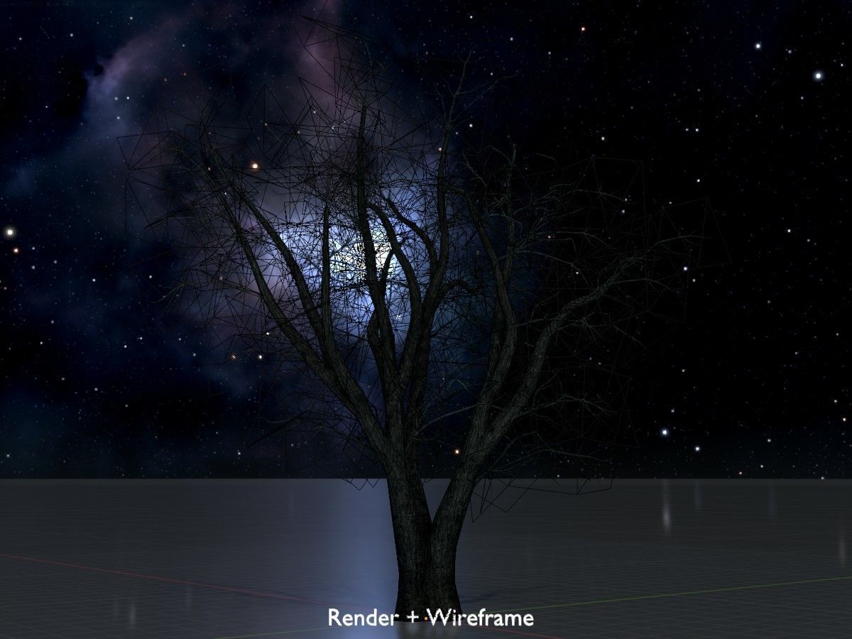 Japanese pagoda tree winter package 3D Model Collection_39