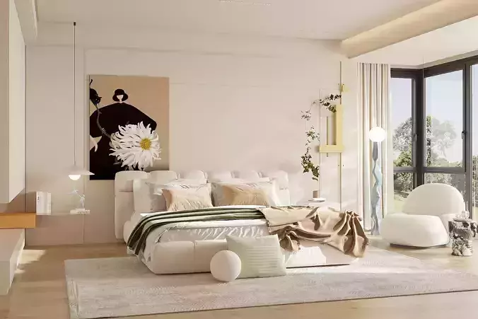 Cream style bedroom