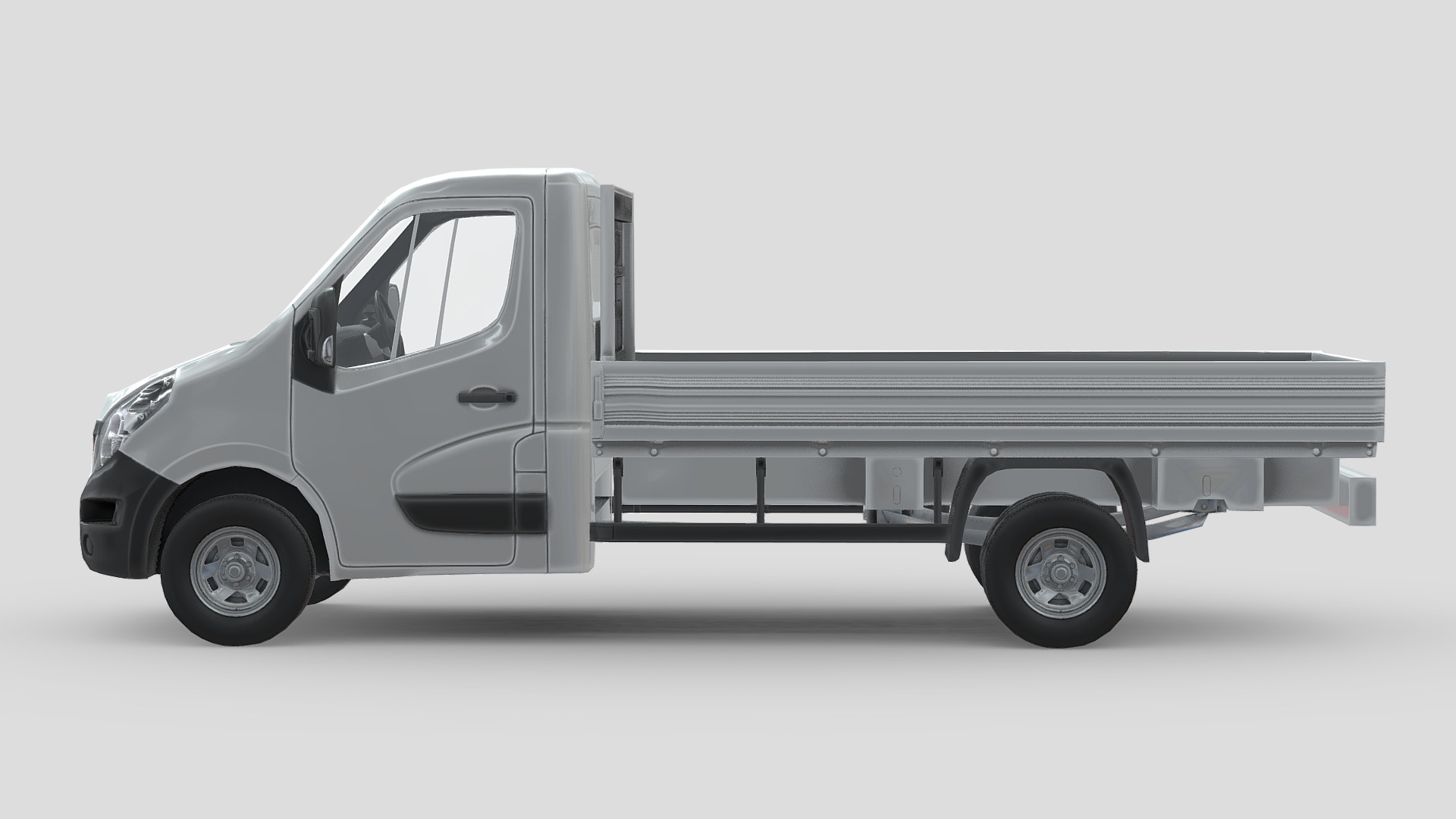 Renault Master Tipper 2018 Low-poly 3D model_2