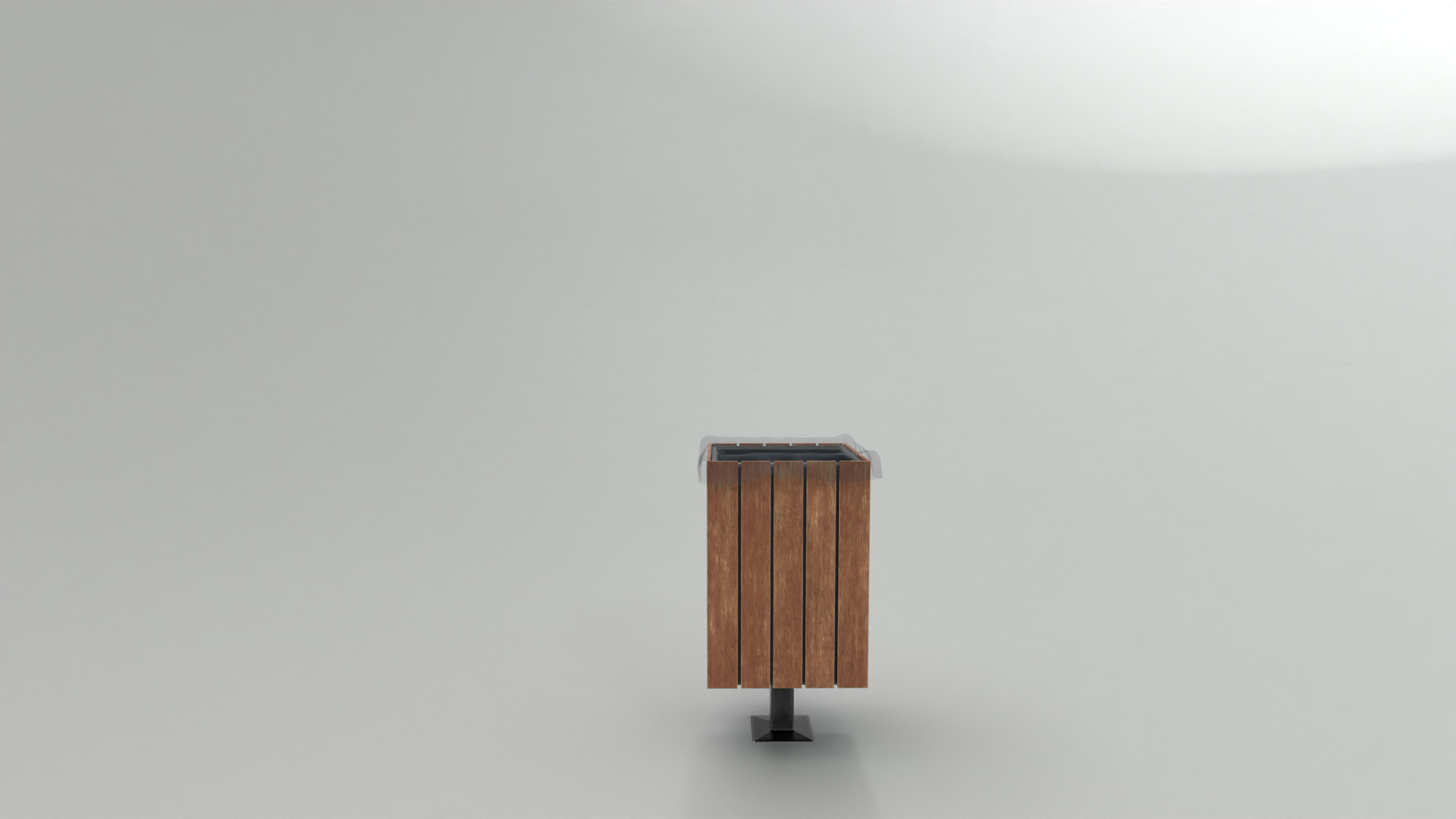 Modern Timber Street bin Vol 05 Game Ready PBR Low-poly 3Dmodel Low-poly 3D model_5