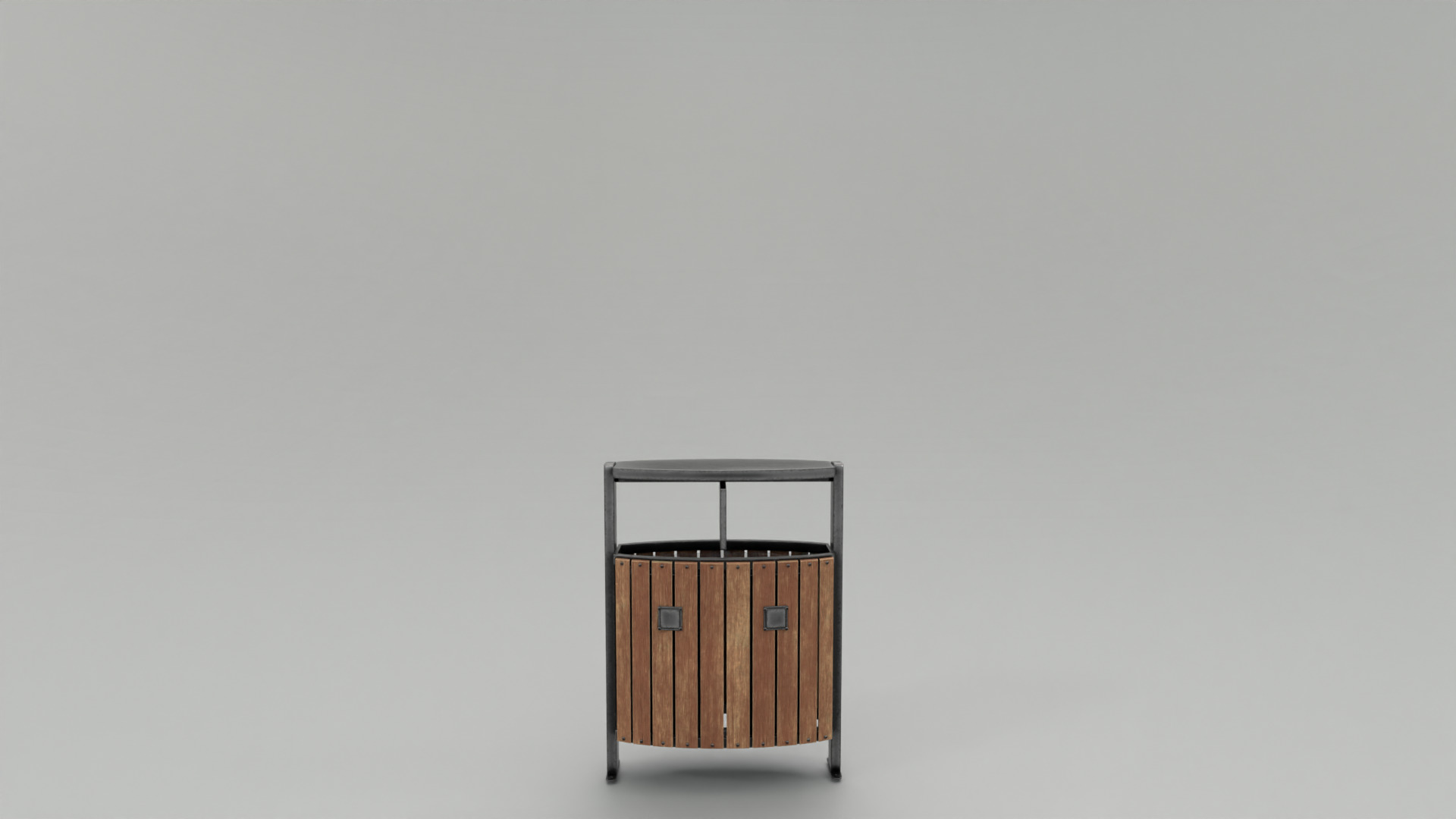 Modern Timber Street bin Vol 06 Game Ready PBR Low-poly 3Dmodel Low-poly 3D model_6