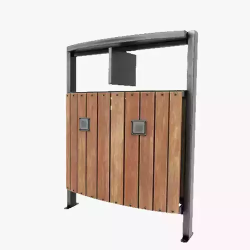 Modern Timber Street bin Vol 06 Game Ready PBR Low-poly 3Dmodel