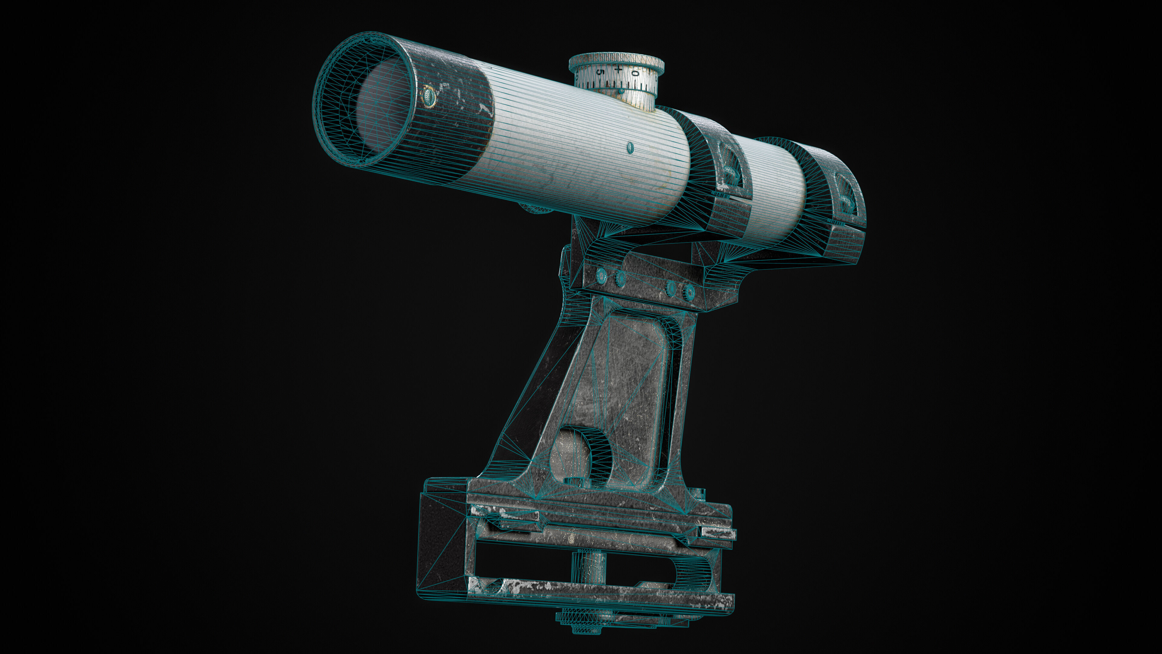 PBR PU Scope Game-ready 3D model Low-poly 3D model_8