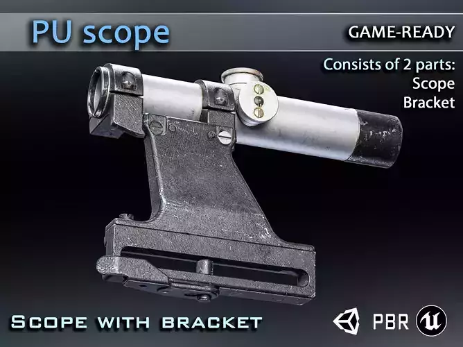 PBR PU Scope Game-ready 3D model Low-poly 3D model