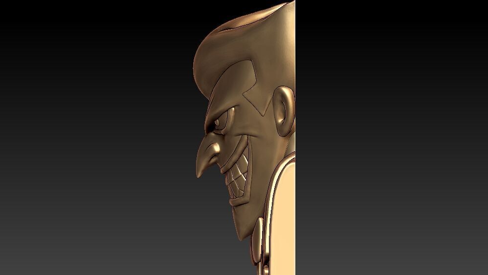 3D Joker Pendant  3D print model_4