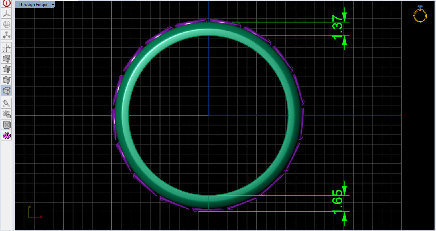 Bezel Setting Eternity Ring  3D print model_7