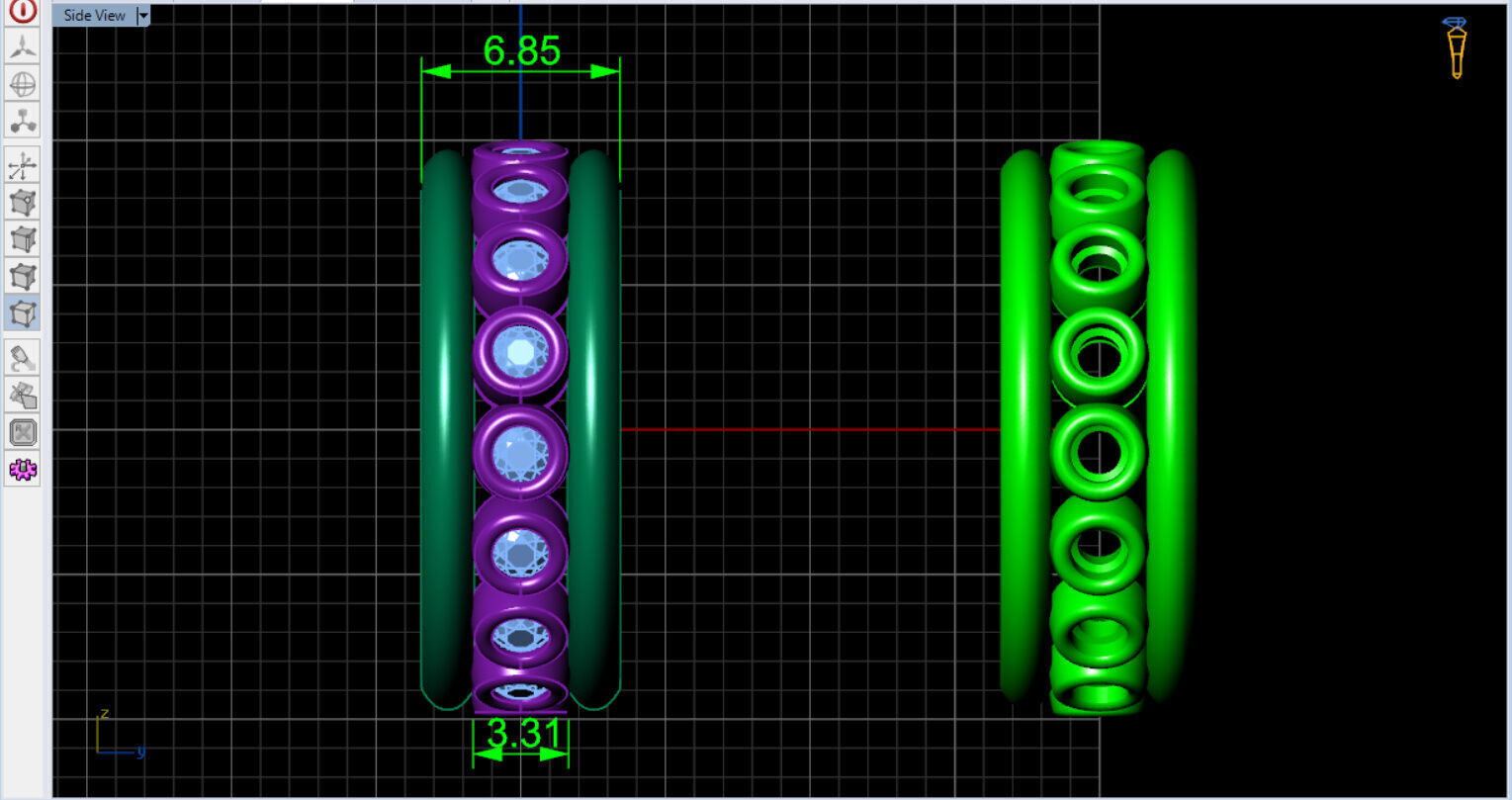Bezel Setting Eternity Ring  3D print model_9