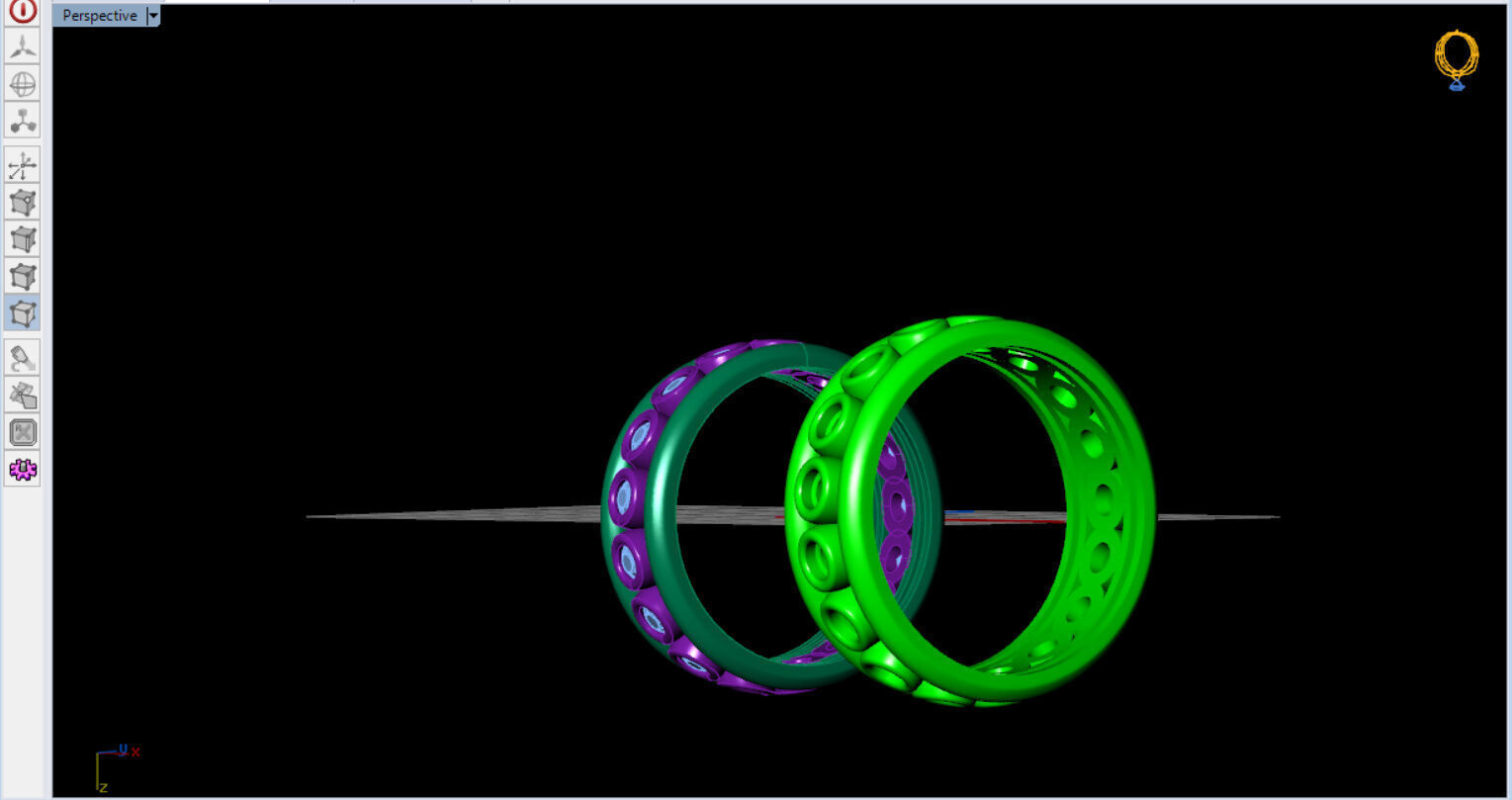 Bezel Setting Eternity Ring  3D print model_17